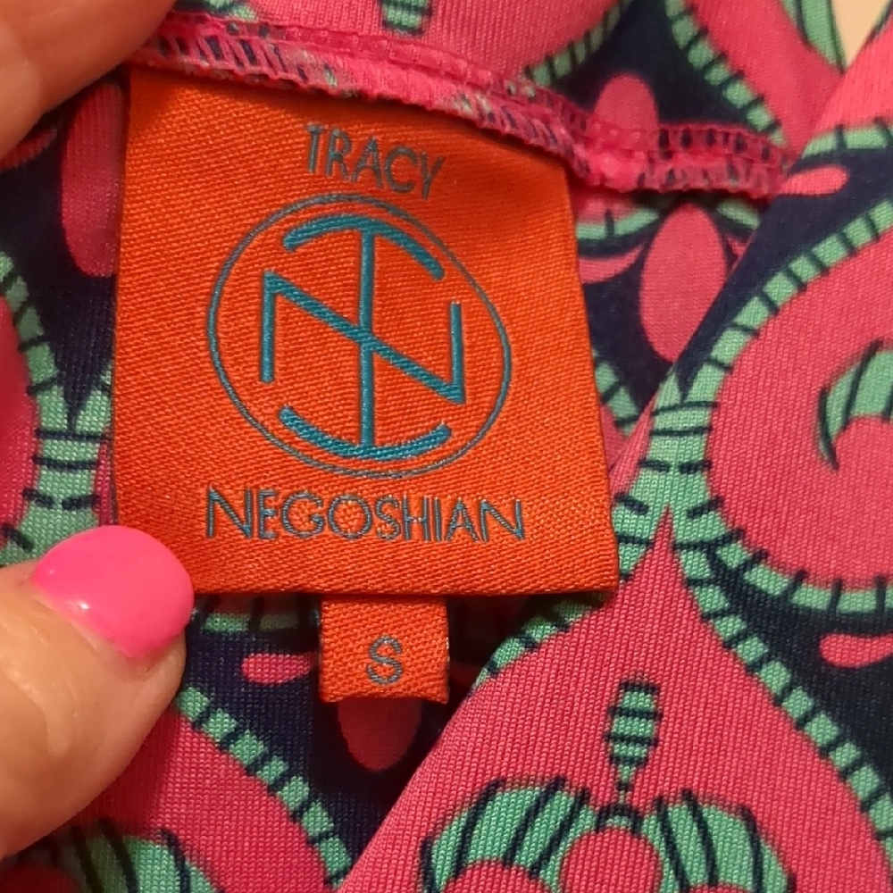 Pink and Blue Patterned Maxi Dress - Picture 2 of 5